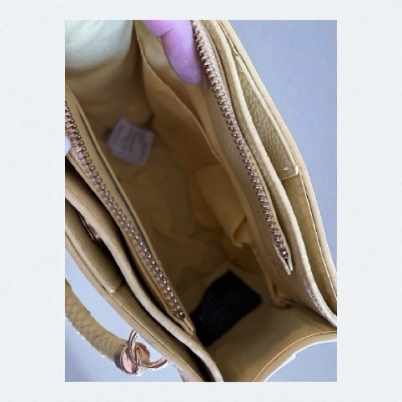 Bebe Light Yellow Embossed Mini Bag - Picture 3 of 4
